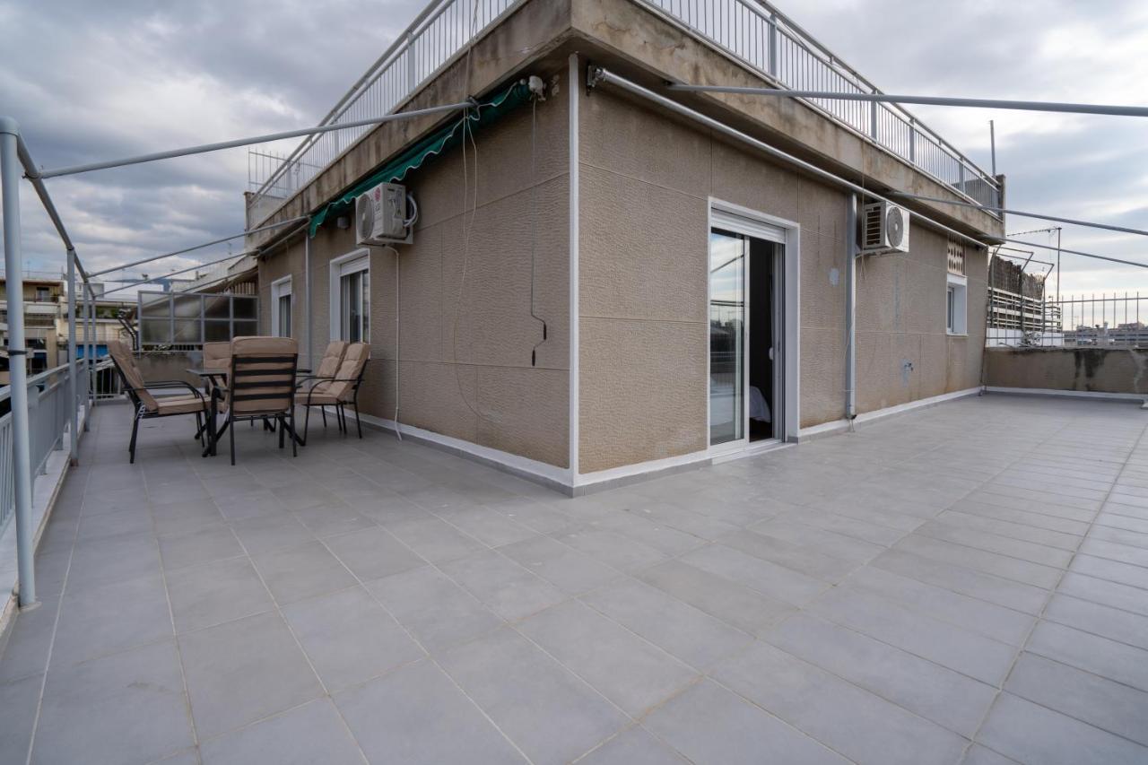 Ferienwohnung Athens Hideout Apt, Big Rooftop With City View Exterior foto
