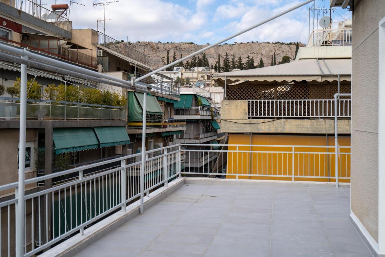 Ferienwohnung Athens Hideout Apt, Big Rooftop With City View Exterior foto