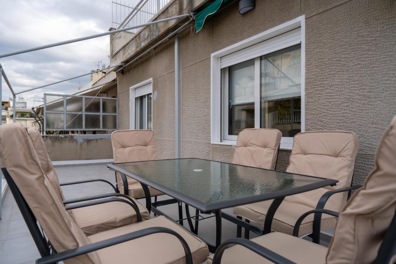 Ferienwohnung Athens Hideout Apt, Big Rooftop With City View Exterior foto