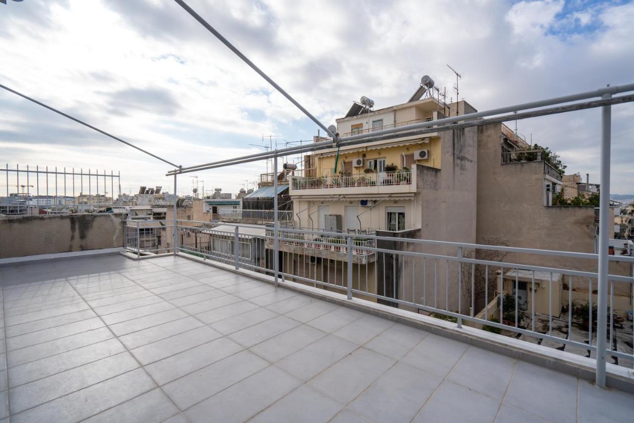 Ferienwohnung Athens Hideout Apt, Big Rooftop With City View Exterior foto