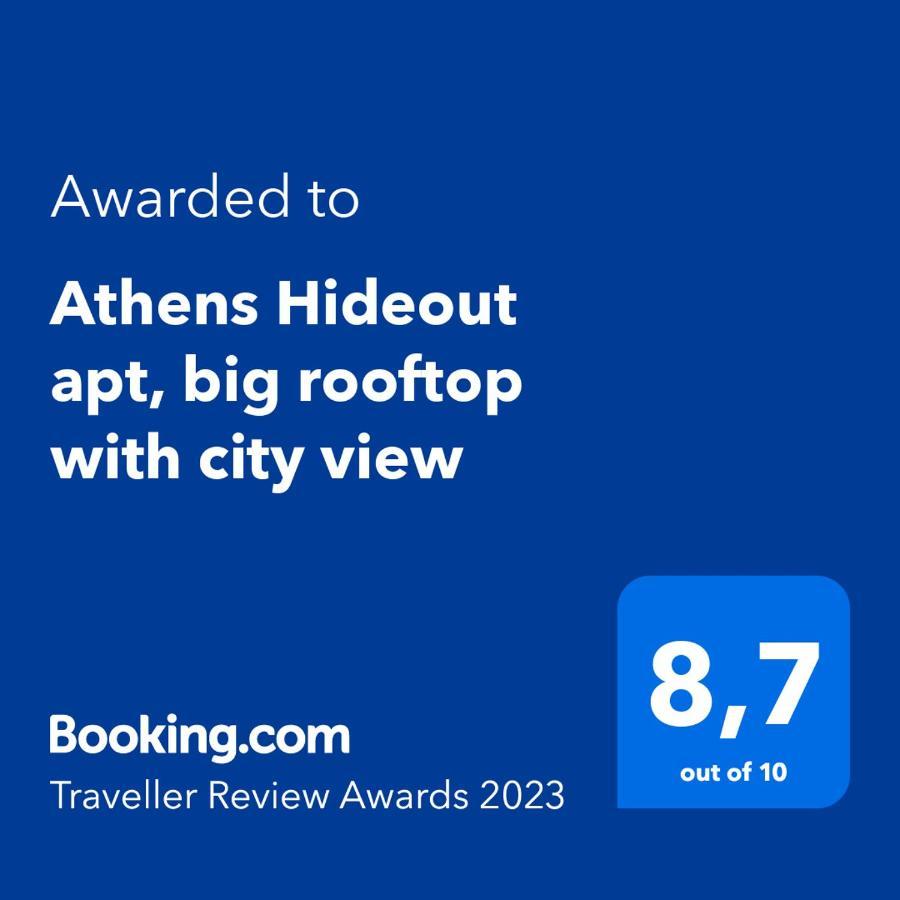 Ferienwohnung Athens Hideout Apt, Big Rooftop With City View Exterior foto